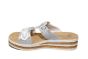Rieker Slipper omn grijs metalic combi met ringen