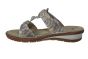 Ara slipper in beige snake combi met klitteband
