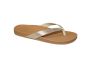 Reef teenslipper in goud luxe voetbed