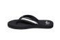Reef teenslipper in zwart met wit schuim voetbed