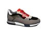 H32 sneakers in grijs met rood en beige