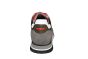 H32 sneakers in grijs met rood en beige