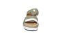 Rieker slipper in groen combi klitteband