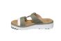 Rieker slipper in groen combi klitteband