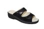 Fidelio slipper in zwart met uitneembaar voetbed