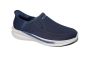 Skechers instapper in blauw breed Slip In