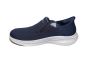 Skechers instapper in blauw breed Slip In
