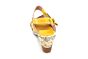 Laura Vita sandaal in geel met wreefband