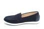Gabor moccasin in blauw nubuck