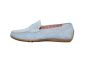 Sioux moccasin in licht blauw suede