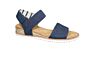 Skechers Sandaal in blauw stof elastiek