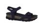 Panama Jack sandaal in blauw leer platte hak