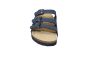 Rohde slipper in blauw 3 banden kurk voetbed