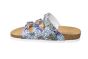 Rohde slipper in licht blauw 3 banden kurk voetbed
