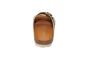 Rohde slipper 2 banden beige kleur leer grote gesp