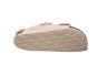 Rohde slipper 2 banden beige kleur leer grote gesp