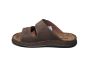 Rohde slipper in bruin nubuck met 2 klitteband