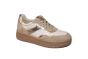Tamaris sneaker in beige goud dikke zool