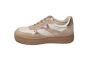 Tamaris sneaker in beige goud dikke zool