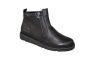Waldlaufer Boot in zwart leer plat 2 ritsen