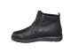 Waldlaufer Boot in zwart leer plat 2 ritsen
