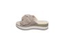 Gabor slipper in taupe suede vlinderknoop
