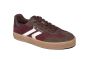 Tamaris sneaker in bordeaux suede combi