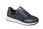 Remonte Veterschoen in blauw met witte zool plat
