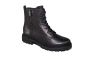 Remonte Bikerboot in zwart leer met fijne veter