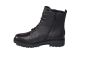Remonte Bikerboot in zwart leer met fijne veter