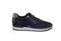 Gabor sneaker in blauw suede lak combi fijne zool
