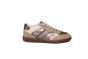 Tamaris sneaker in beige goud dunne zool