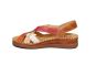 Pikolinos sandaal in cognac rood combi