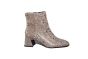 Tamaris enkellaars in beige snake op 55 mm hak
