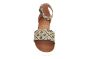 Pitt Sandaal in beige print op sleehak