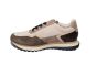 Gabor sneaker in beige suede bruin lak combi