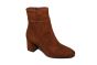 Tamaris enkellaars in Muscat suede op 65 mm hak