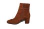Tamaris enkellaars in Muscat suede op 65 mm hak