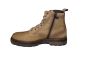 Berkelmans veterboot hoog in taupe nubuck met rits