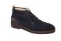 Berkelmans veterboot in blauw suede fijne zool