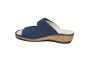 Fidelio softline slipper in blauw met kurk zool
