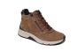 Gabor veterboot in cognac suede met print