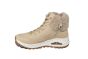 Skechers veterboot in beige met vacht rand UNO