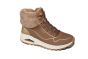 Skechers veterboot in taupe met goud en vacht UNO