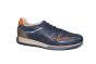 Pikolinos instapper in blauw leer met cognac