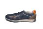 Pikolinos instapper in blauw leer met cognac
