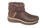Skechers instapboot in bruin met omslag SLIP IN