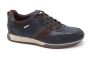 Pikolinos veterschoen in blauw leer combi
