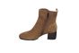 Tamaris enkellaars in Camel suede op 55 mm hak