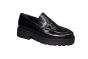 Gabor Moccasin in zwart leer op stoere zool